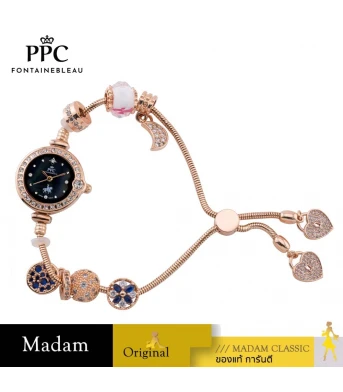 นาฬิกา PPC FONTAINEBLEAU PPC-EH02-RG-BK CANNES EH02 22–20 MM.,ROSEGOLD / BLACK