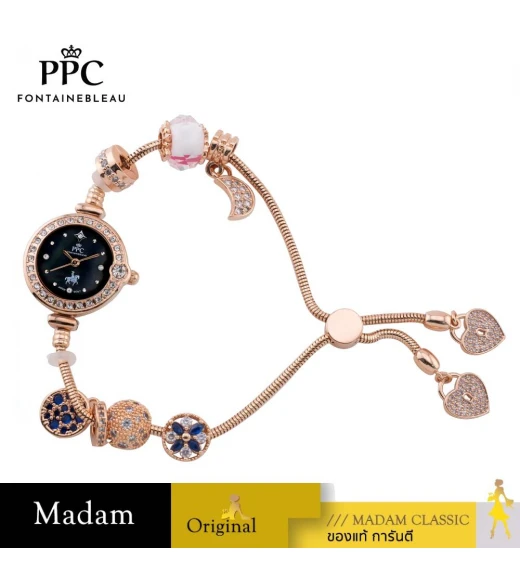 นาฬิกา PPC FONTAINEBLEAU PPC-EH02-RG-BK CANNES EH02 22–20 MM.,ROSEGOLD / BLACK นาฬิกา PPC FONTAINEBLEAU PPC-EH02-RG-BK CANNES EH02 22–20 MM.,ROSEGOLD / BLACK