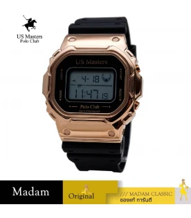 นาฬิกา US MASTERS POLO CLUB AS11.243-BK-RG AS11.243 44.5 MM.,BLACK / ROSE GOLD	