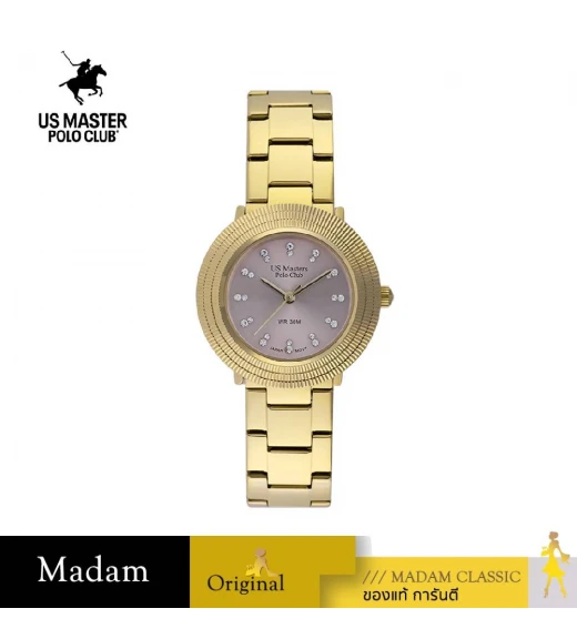 นาฬิกา US MASTERS POLO CLUB USM-DE18-GD-LGY FIRST LADY AURA 33 MM.,GOLD / LIGHT GREY นาฬิกา US MASTERS POLO CLUB USM-DE18-GD-LGY FIRST LADY AURA 33 MM.,GOLD / LIGHT GREY