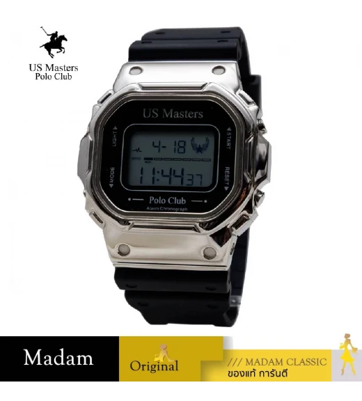 นาฬิกา US MASTERS POLO CLUB AS11.243-BK-SLV AS11.243 44.5 MM.,BLACK / SILVER นาฬิกา US MASTERS POLO CLUB AS11.243-BK-SLV AS11.243 44.5 MM.,BLACK / SILVER