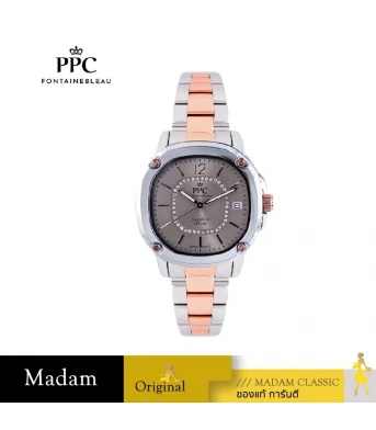 นาฬิกา PPC FONTAINEBLEAU PPC-EG09-SRG-LBR CHARLES EG09 35 MM,SILVER ROSEGOLD / LIGHT BROWN
