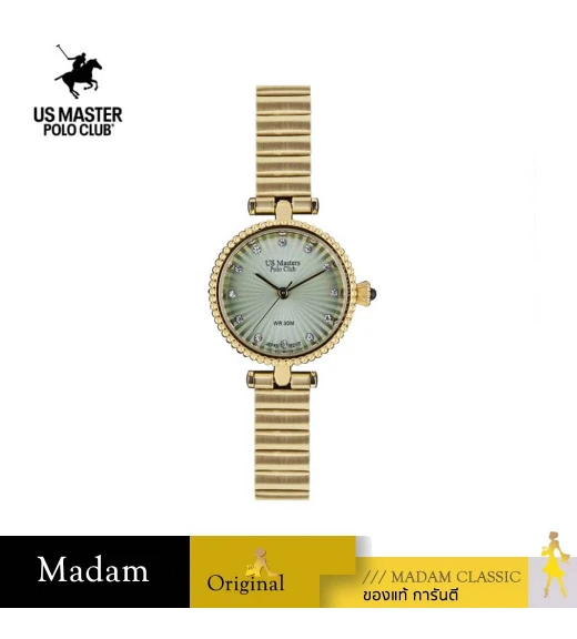 นาฬิกา US MASTERS POLO CLUB USM-DE20-GD-IGN FIRST LADY PEARL OYSTER 26 CM.,GOLD / GREEN นาฬิกา US MASTERS POLO CLUB USM-DE20-GD-IGN FIRST LADY PEARL OYSTER 26 CM.,GOLD / GREEN