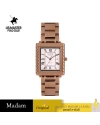 นาฬิกา US MASTERS POLO CLUB USM-DH10-RG-WE FIRST LADY ROMAN SQUARE DATE 28 MM.,ROSEGOLD / WHITE