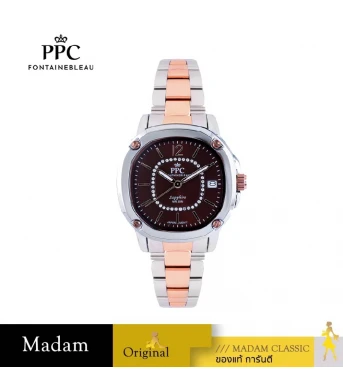 นาฬิกา PPC FONTAINEBLEAU PPC-EG09-SRG-BR CHARLES EG09 35 MM,SILVER ROSEGOLD / BROWN