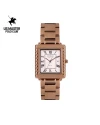 นาฬิกา US MASTERS POLO CLUB USM-DH10-RG-WE FIRST LADY ROMAN SQUARE DATE 28 MM.,ROSEGOLD / WHITE