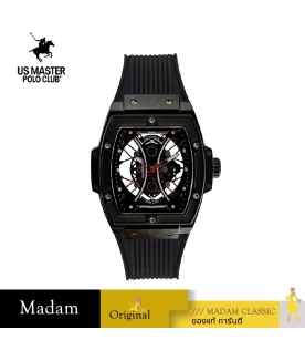 นาฬิกา US MASTERS POLO CLUB USM-DD19-IPB LIBERTY SKELETON D19 47 MM.,PLATING BLACK
