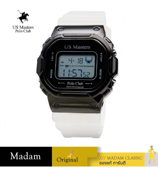 นาฬิกา US MASTERS POLO CLUB AS11.243-WE-BK AS11.243 44.5 MM.,WHITE /  BLACK	