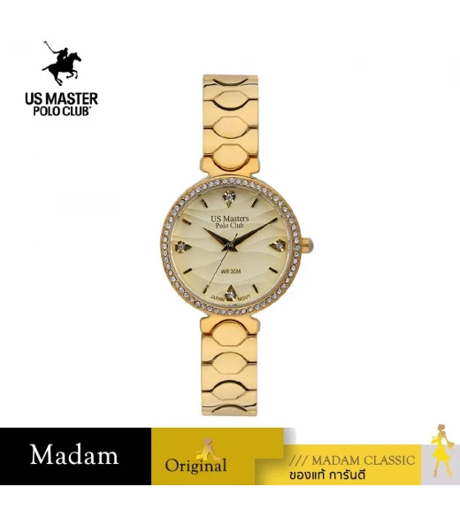 นาฬิกา US MASTERS POLO CLUB USM-DF11-GD FIRST LADY WIND 30 MM.,GOLD นาฬิกา US MASTERS POLO CLUB USM-DF11-GD FIRST LADY WIND 30 MM.,GOLD