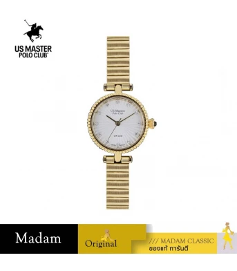 นาฬิกา US MASTERS POLO CLUB USM-DE20-GD-WE FIRST LADY PEARL OYSTER 26 CM.,GOLD / WHITE