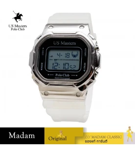 นาฬิกา US MASTERS POLO CLUB AS11.243 AS11.243-WE-SLV 44.5 MM.,WHITE / SILVER