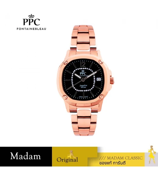 นาฬิกา PPC FONTAINEBLEAU PPC-EG09-RG-BK CHARLES EG09 35 MM,ROSEGOLD / BLACK