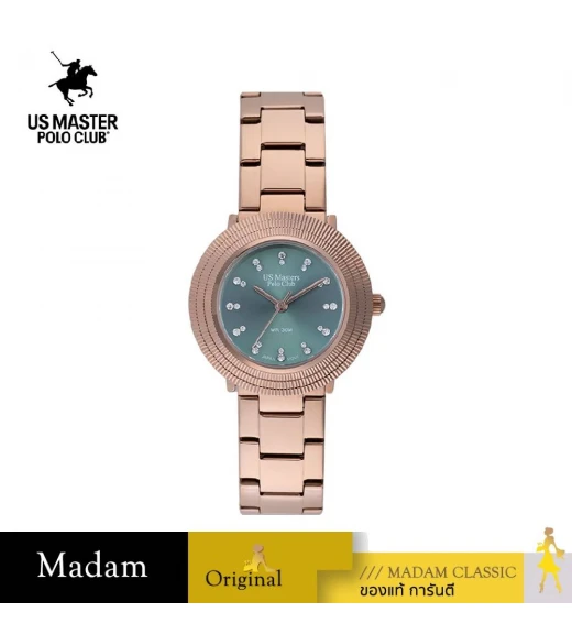 นาฬิกา US MASTERS POLO CLUB USM-DE18-RG-CGN FIRST LADY AURA 33 MM.,ROSEGOLD / CYPRUS GREEN นาฬิกา US MASTERS POLO CLUB USM-DE18-RG-CGN FIRST LADY AURA 33 MM.,ROSEGOLD / CYPRUS GREEN
