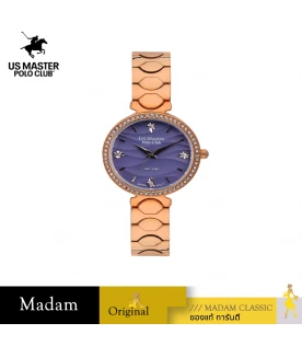 นาฬิกา US MASTERS POLO CLUB USM-DF11-RG-VLT FIRST LADY WIND  30 MM,ROSEGOLD / VIOLET