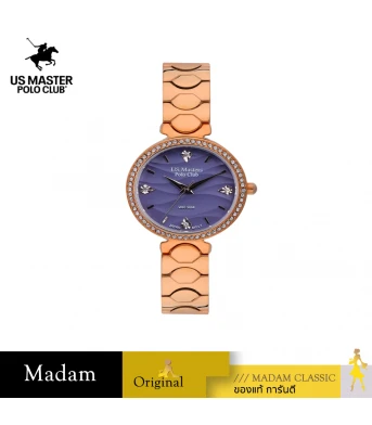 นาฬิกา US MASTERS POLO CLUB USM-DF11-RG-VLT FIRST LADY WIND  30 MM,ROSEGOLD / VIOLET