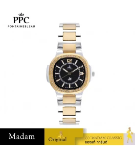 นาฬิกา PPC FONTAINEBLEAU PPC-EB08-SGD-BK MEDICI EB08 38 MM.,SILVER GOLD / BLACK