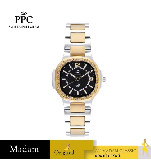 นาฬิกา PPC FONTAINEBLEAU PPC-EB08-SGD-BK MEDICI EB08 38 MM.,SILVER GOLD / BLACK นาฬิกา PPC FONTAINEBLEAU PPC-EB08-SGD-BK MEDICI EB08 38 MM.,SILVER GOLD / BLACK