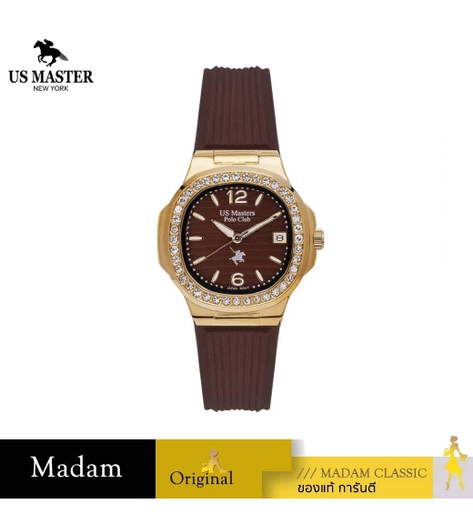 นาฬิกา US MASTERS POLO CLUB USM-DD54-BR-GBR EMPIRE LADY DD54 32 CM.,BROWN / GOLD BROWN นาฬิกา US MASTERS POLO CLUB USM-DD54-BR-GBR EMPIRE LADY DD54 32 CM.,BROWN / GOLD BROWN
