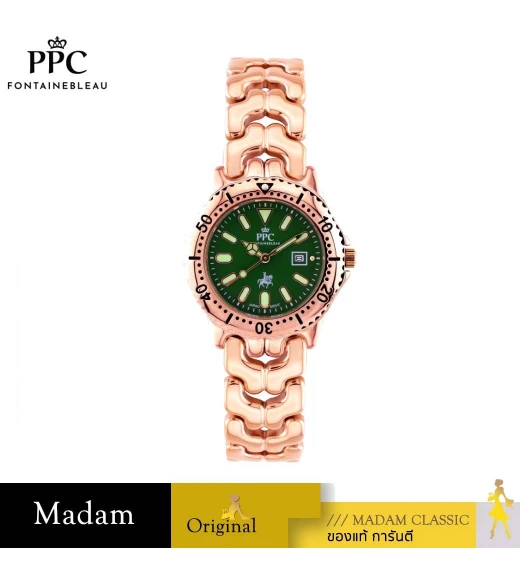 นาฬิกา PPC FONTAINEBLEAU PPC-FA02-RG-GN CANNES ETERNAL GEMS FA02 32 MM.,ROSEGOLD / GREEN นาฬิกา PPC FONTAINEBLEAU PPC-FA02-RG-GN CANNES ETERNAL GEMS FA02 32 MM.,ROSEGOLD / GREEN