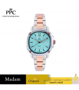 นาฬิกา PPC FONTAINEBLEAU PPC-EG09-SRG-TBU CHARLES EG09 35 MM.,SILVER ROSEGOLD / TIFFANY BLUE