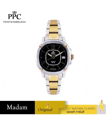 นาฬิกา PPC FONTAINEBLEAU PPC-EG09-SGD-BK CHARLES EG09 35 MM.,SILVER GOLD / BLACK