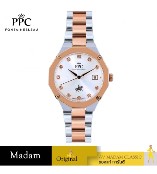 นาฬิกา PPC FONTAINEBLEAU PPC-FA06-SRG-WE JOAN FA06 18 MM.,SILVER ROSEGOLD / WHITE นาฬิกา PPC FONTAINEBLEAU PPC-FA06-SRG-WE JOAN FA06 18 MM.,SILVER ROSEGOLD / WHITE