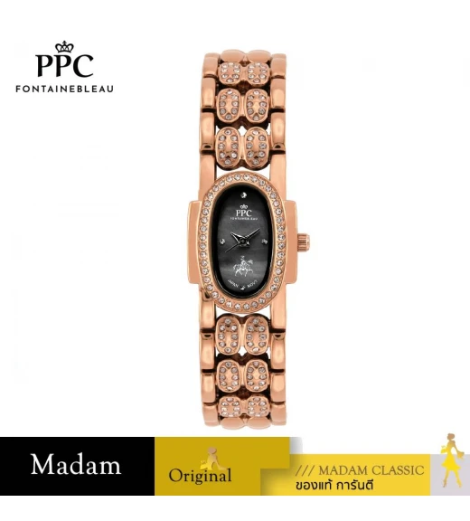 นาฬิกา PPC FONTAINEBLEAU PPC-FA03-RG-BK OVALE FA03 20.5 MM.,ROSEGOLD / BLACK