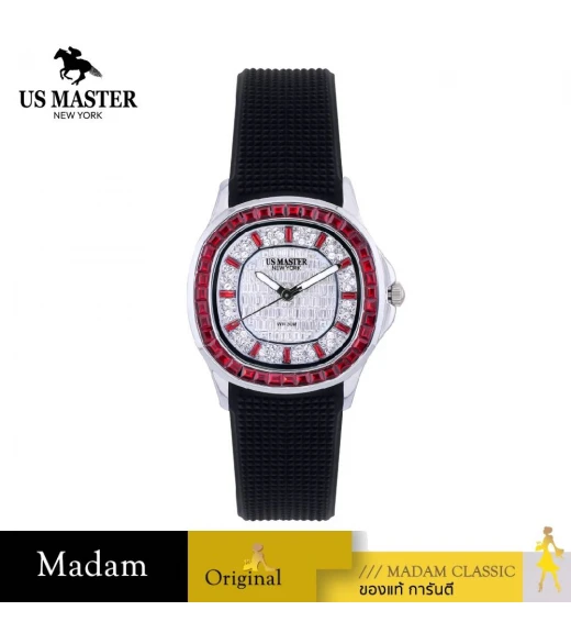 นาฬิกา US MASTER NEW YORK USM-ED02-BK-WER DIANA ED02 35 MM.,BLACK / WHITE RED นาฬิกา US MASTER NEW YORK USM-ED02-BK-WER DIANA ED02 35 MM.,BLACK / WHITE RED