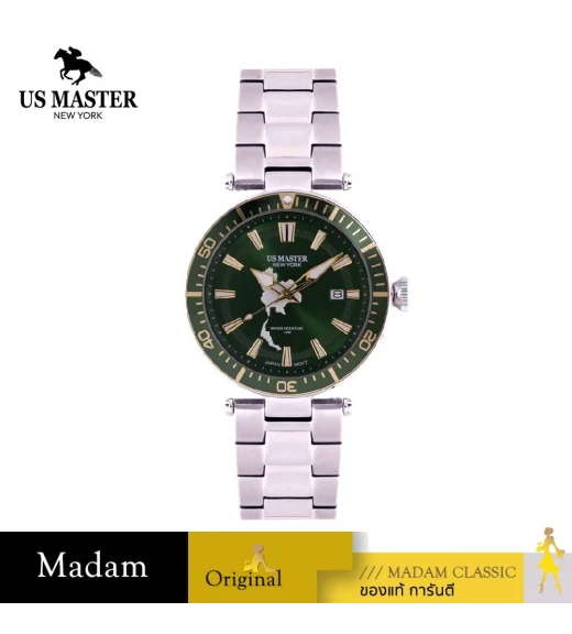นาฬิกา US MASTER NEW YORK USM-EL02-GN CARTER THAI TERRITORY EL02 42 MM.,GREEN นาฬิกา US MASTER NEW YORK USM-EL02-GN CARTER THAI TERRITORY EL02 42 MM.,GREEN