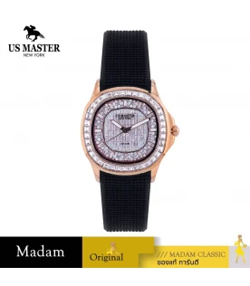 นาฬิกา US MASTER NEW YORK USM-ED02-BK-RPK DIANA ED02 35 MM.,BLACK / ROSEGOLD PINK