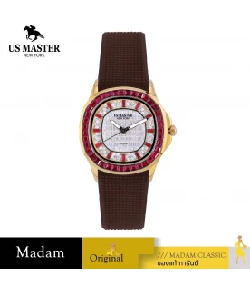 นาฬิกา US MASTER NEW YORK USM-ED02-BR-GDR DIANA ED02 35 MM.,BROWN / GOLD RED