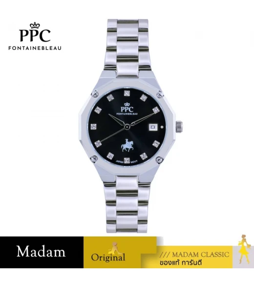 นาฬิกา PPC FONTAINEBLEAU PPC-FA06-BK JOAN FA06 18 MM.,BLACK นาฬิกา PPC FONTAINEBLEAU PPC-FA06-BK JOAN FA06 18 MM.,BLACK