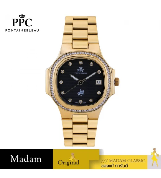 นาฬิกา PPC FONTAINEBLEAU PPC-FA07-GD-BK MEDICI FA07 33 MM.,GOLD / BLACK นาฬิกา PPC FONTAINEBLEAU PPC-FA07-GD-BK MEDICI FA07 33 MM.,GOLD / BLACK