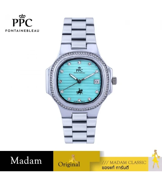 นาฬิกา PPC FONTAINEBLEAU PPC-FA07-TBU MEDICI FA07 33 MM.,TIFFANY BLUE นาฬิกา PPC FONTAINEBLEAU PPC-FA07-TBU MEDICI FA07 33 MM.,TIFFANY BLUE