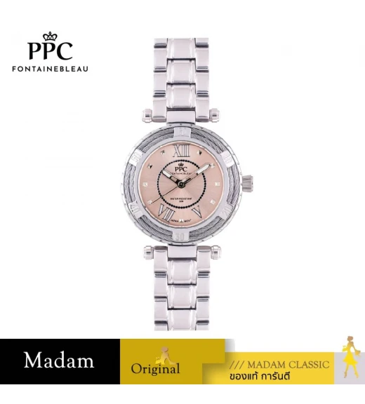 นาฬิกา PPC FONTAINEBLEAU PPC-EL01-CPK CANNES EL01 34 MM.,CHAMPAGNE PINK นาฬิกา PPC FONTAINEBLEAU PPC-EL01-CPK CANNES EL01 34 MM.,CHAMPAGNE PINK