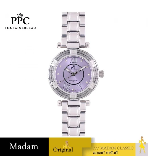 นาฬิกา PPC FONTAINEBLEAU PPC-EL01-LIC CANNES EL01 34 MM.,LILAC นาฬิกา PPC FONTAINEBLEAU PPC-EL01-LIC CANNES EL01 34 MM.,LILAC