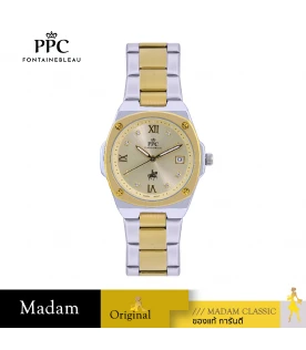 นาฬิกา PPC FONTAINEBLEAU   PPC-FC02-SGD-GD LER BRETON FC02 33 MM,SILVER GOLD / GOLD	