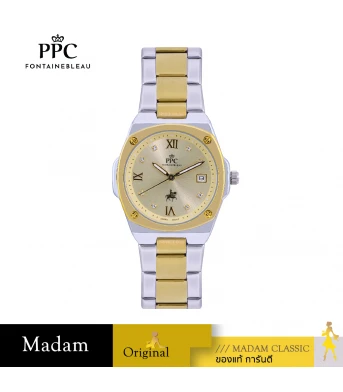 นาฬิกา PPC FONTAINEBLEAU   PPC-FC02-SGD-GD LER BRETON FC02 33 MM,SILVER GOLD / GOLD	