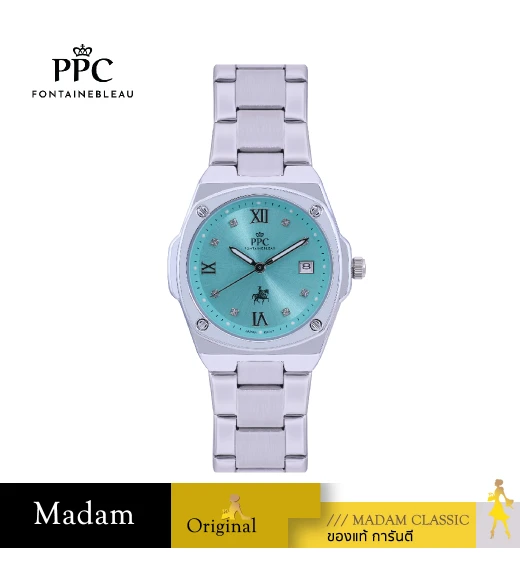 นาฬิกา PPC FONTAINEBLEAU PPC-FC02-TBU LER BRETON FC02 33 MM,TIFFANY BLUE นาฬิกา PPC FONTAINEBLEAU PPC-FC02-TBU LER BRETON FC02 33 MM,TIFFANY BLUE