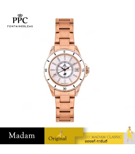 นาฬิกา PPC FONTAINEBLEAU   PPC-FB01-RG-WE LER BRETON FB01 33 MM,ROSEGOLD / WHITE	