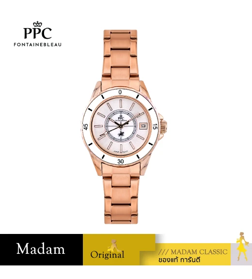 นาฬิกา PPC FONTAINEBLEAU   PPC-FB01-RG-WE LER BRETON FB01 33 MM,ROSEGOLD / WHITE	