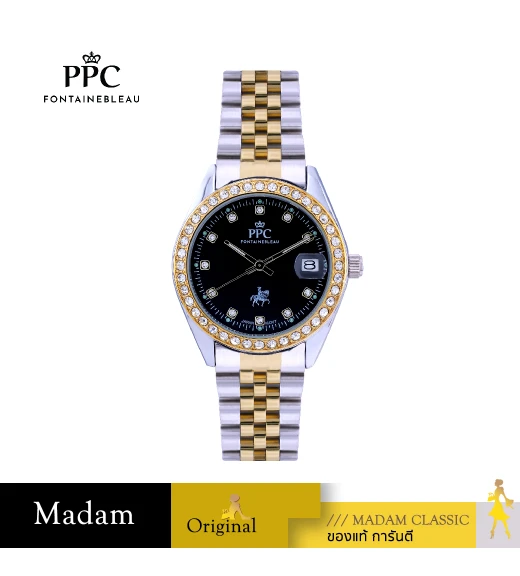 นาฬิกา PPC FONTAINEBLEAU   PPC-FC01-SGD-BK ÉTOILE FC01 36 MM,SILVER GOLD / BLACK	
