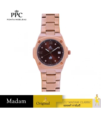 นาฬิกา PPC FONTAINEBLEAU   PPC-FC02-RG-BR LER BRETON FC02 33 MM,ROSEGOLD / BROWN	