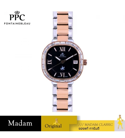 นาฬิกา PPC FONTAINEBLEAU PPC-FC03-SRG-BK DORÉE FC03 30 MM.,SILVER ROSEGOLD / BLACK นาฬิกา PPC FONTAINEBLEAU PPC-FC03-SRG-BK DORÉE FC03 30 MM.,SILVER ROSEGOLD / BLACK