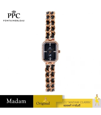 นาฬิกา PPC FONTAINEBLEAU PPC-FB08-RG-BK CANNES FB08 20.5 MM.,ROSEGOLD / BLACK