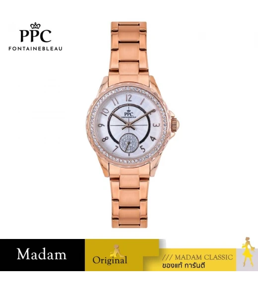 นาฬิกา PPC FONTAINEBLEAU PPC-FB10-RG-WE ÉTOILE FB10 36.5 MM.,ROSEGOLD / WHITE นาฬิกา PPC FONTAINEBLEAU PPC-FB10-RG-WE ÉTOILE FB10 36.5 MM.,ROSEGOLD / WHITE