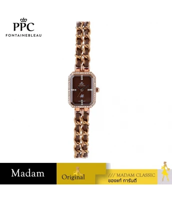 นาฬิกา PPC FONTAINEBLEAU PPC-FB08-RG-BR CANNES FB08 20.5 MM.,ROSEGOLD / BROWN