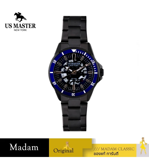 นาฬิกา US MASTERS POLO CLUB USM-FB09-BK-IBU CARTER FB09 43 MM.,PLATING BLACK / BLUE นาฬิกา US MASTERS POLO CLUB USM-FB09-BK-IBU CARTER FB09 43 MM.,PLATING BLACK / BLUE