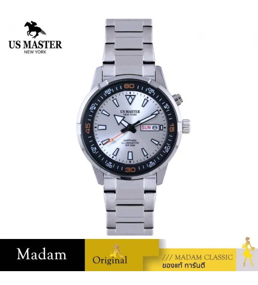 นาฬิกา US MASTER NEW YORK USM-FA04-BKW MANHATTAN FA04 41 MM.,BLACK / WHITE นาฬิกา US MASTER NEW YORK USM-FA04-BKW MANHATTAN FA04 41 MM.,BLACK / WHITE