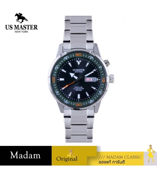 นาฬิกา US MASTER NEW YORK USM-FA04-GNB MANHATTAN FA04 41 MM.,GREEN / BLACK นาฬิกา US MASTER NEW YORK USM-FA04-GNB MANHATTAN FA04 41 MM.,GREEN / BLACK